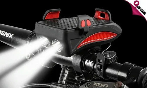 4-in-1 Horn LED Bike Headlight!